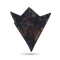 Pañuelo de bolsillo para hombre azul oscuro con estampado floral para boda elegante - Sueño de Jardín Pañuelo de Bolsillo