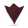 Pañuelo de bolsillo rojo a rayas hombre traje boda caballero banquete accesorio formal - Sombra Tejida de Vena Carmesí Pañuelo