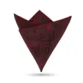 Pañuelo de bolsillo rojo para hombre con motivos de hojas traje de boda elegante banquete - Hojas Rojo Vino Pañuelo