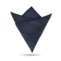 Elegante panuelo de bolsillo azul oscuro para hombre con patron floral para traje. - Flor Oculta de Niebla Cian Pañuelo