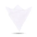 Pañuelo de bolsillo blanco para hombre traje boda formal pañuelo doblado color sólido - Pabellón de Nube Suave Blanco Pañuelo