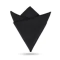 Pañuelo de bolsillo negro para hombre, accesorio elegante para traje formal y boda. - Rouyunxuan - Negro Pañuelo de Bolsillo