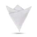 Pañuelo de bolsillo blanco con estampado de espiga para traje de hombre boda formal - Pabellón de Nube Suave Gris Claro Pañuelo