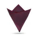 Pañuelo de bolsillo burdeos para hombre con topos rojos, elegante accesorio para traje. - Rojo Vino Tejido de Estrellas Pañuelo