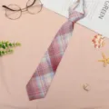Japanese JK style plaid lazy necktie for students and women fashion daily wear short tie. - JK031 Little Red Riding Hood Plaid Necktie
