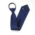 Corbata azul con cremallera para hombre, corbata de negocios elegante con diseño cachemira. - Corbata Preanudada con Cremallera / 8cm / Paisley Azul
