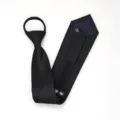 Corbata negra con cremallera para hombres y mujeres, corbata formal de negocios. - 8cm Negro Copo de Nieve Cremallera