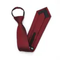 Elegante corbata con cremallera brillante roja hombre negocios formal estrecha variante - 8cm Nostálgico Burdeos Cremallera