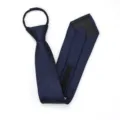 Corbata con cremallera para hombre azul marino corbata fácil boda traje formal - 8cm Azul Marino Dobles Líneas Cremallera