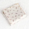 Heren pak pochette retro veren patroon formeel zakelijke bruiloft zakdoek accessoires - Beige Veren