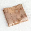Heren zijde pochette gouden bloemen pak zakdoek bruiloft business detail opname - Zwevend Droomweven