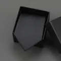 Black business necktie with subtle pattern in gift box, perfect for formal suits and weddings. - 8cm Black Irregular Self-tie Without Box