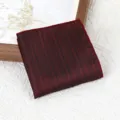 Heren retro gestreepte pochet donkerrode zakdoek voor pak borstzak accessoire mode - Kermizijn Ader Geweven Schaduw Borstzakdoek