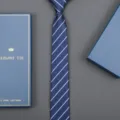 Classic blue striped necktie with gift box for men business formal wear and wedding events. - 6cm A080 Zipper (With Long Gift Box)
