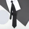 Men Women Black Zipper Tie Professional Business Wedding Formal Necktie Easy Wear Neckwear - 8cm Black Meteor Zipper