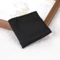 Zwarte pochet voor heren met vintage patroon huwelijk formele pak accessoire nieuw - Rouyunxuan - Zwart Borstzakdoek