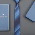 Blue plaid necktie with gift box for men, business formal tie suit accessory for weddings. - 6cm New 027 Zipper (With Long Gift Box)
