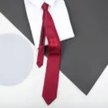 Red zipper necktie for wedding groom formal wear with Chinese double happiness print. - 8cm Red Double Happiness Zipper