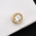 Boutons de Manchette Cristal Strass Doré pour Homme Chemise Française Costume Affaires Détail - Cristal Blanc Prospère