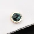 Boutons de manchette élégants en cristal pour homme chemise détail accessoire doré - Cristal Bleus Clair Or