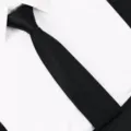 Black slim tie 6cm zipper necktie for men business formal suit professional wear stylish - Zipper Tie / 6cm / Black