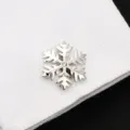 Boutons de manchette flocon de neige argenté pour homme chemise d'affaires chic - Flocon de Neige d'Argent
