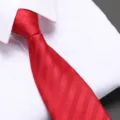 Red zipper necktie for men formal business wedding pre-tied stylish Korean variant - D18 Zipper