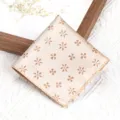 Heren kostuum pochet retro bloemenpatroon huwelijk formele zaken borstdoek zakdoek - Licht Goud Vlinder Schaduw Borstzakdoek