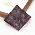 Heren pochet vintage bloemenpatroon zijde zakdoek pak borstdoek detail weergave - Nacht Banket Bloesems Borstzakdoek
