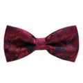 Klassieke rood-blauwe paisley heren vlinderdas voor bruiloften en formele zakelijke pakken. - Rood Blauw Paisley