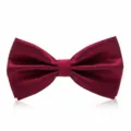 Wijnrode kleine ruit vlinderdas voor heren, klassieke trouwpak overhemd accessoire. - Bordeaux Kleine Ruit