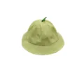Bambini carino germoglio verde cappello da pescatore dettaglio, cappello sole morbido. - Cappello da Pescatore Verde con Germoglio