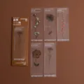 Momemo transparent botanical PET bookmarks set, aesthetic autumn night series for reading. - Autumn Night