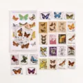 Retro Schmetterling Briefmarken Aufkleber Pack DIY dekorative Tagebuch Vintage Schreibwaren. - Schmetterling / 45 Stück