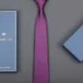 Purple silk tie for men business formal wear with elegant gift box packaging accessory - 8cm Purple Solid Zipper (Long Gift Box)
