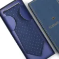 Navy blue dotted necktie for men in a gift box, ideal for weddings and formal wear. - Zipper Style / Long Box / Navy Blue Polka Dot