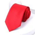 Classic red men's necktie formal business wedding groom neck wear bright red accessory style tie - 8cm Bright Red Solid Self-tie