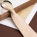 Champagne gold zipper tie 8cm men's formal business wedding British retro patterned necktie - 8cm Soft Cloud Light Yellow Zipper Style