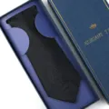 Men's black paisley jacquard formal tie set with elegant gift box for wedding business. - Zipper Style / Long Box / Black Paisley