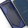 Classic men's formal necktie in elegant gift box, perfect for weddings and business meetings. - Zipper Style / Long Box / Solid Dark Grey