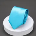 Blue silk tie for men business formal wear wedding professional office necktie accessory - ld003 Blue Green