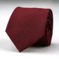 Men's red textured business formal tie, Korean style hand-tied suit necktie for wedding. - Retro Burgundy Style