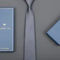 Dark grey business necktie with elegant blue gift box for men formal wear and wedding daily use. - 8cm Dark Gray Fine Stripe Zipper (Long Gift Box)