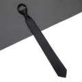 Black zipper tie slim lazy necktie for men women business formal wedding interview suit. - Smooth Zipper Style / 6cm / Black