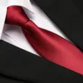 Classic red business necktie for men, perfect for formal suit and office wear events. - 8cm Burgundy Smooth Zipper