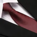 Classic red and black herringbone patterned tie for men, elegant business formal necktie. - 8cm Dark Red Herringbone Zipper