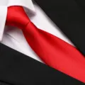 Red business necktie for men and women professional formal wear wedding suit tie accessory SKU - 8cm Bright Red Fine Stripe Zipper