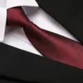 Burgundy silk tie business formal necktie for men wedding suit dress shirt neckwear - 8cm Burgundy Meteor Zipper