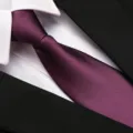 Purple business formal necktie variant, premium smooth fabric matched with classic suit. - 8cm Purple Solid Zipper