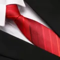 Classic red striped business necktie for men, perfect for formal office work and weddings. - 8cm D02 Zipper